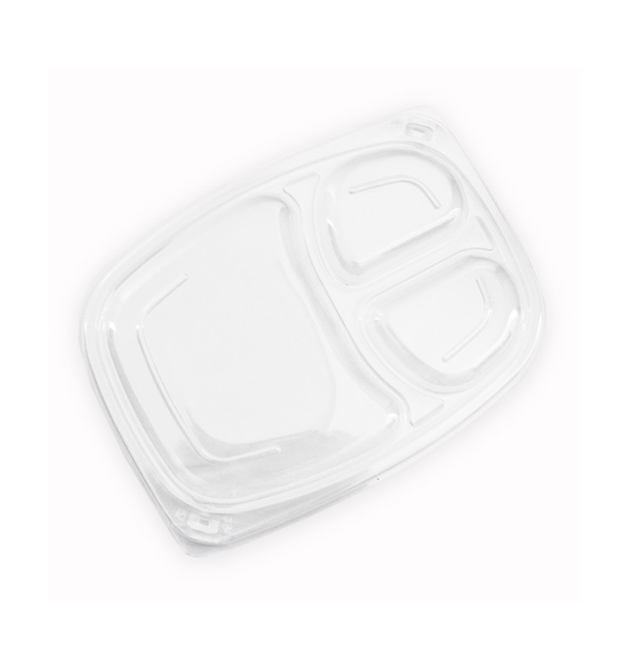 Plastic Lid Transparente Container 3C OPS 1050/1250ml 25,5x18,9x2cm (20 Units) Plastic Lid Transparente Container 3C OPS 1050/1250ml 25,5x18,9x2cm (20 Units)