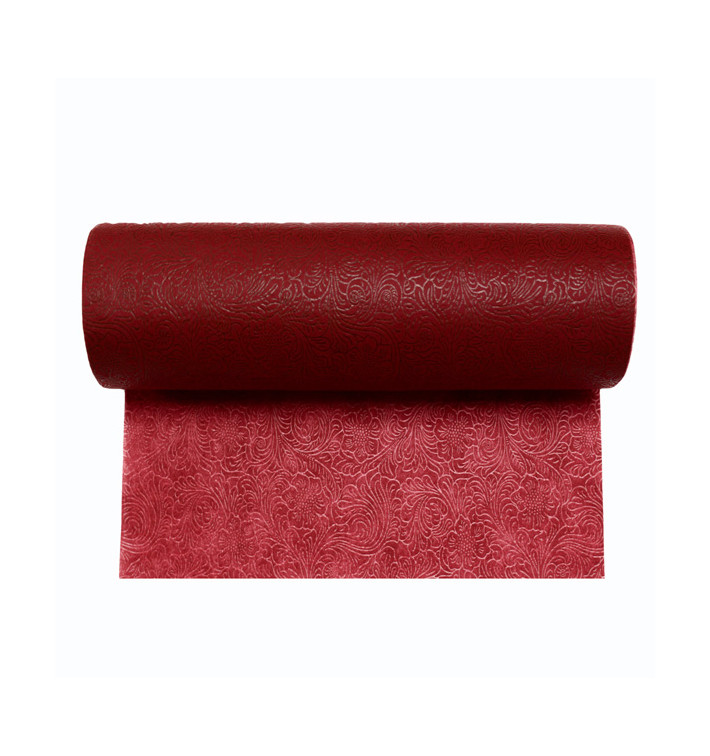 Non-Woven PLUS Tablecloth Roll Burgundy 0,4x50m P30cm (1 Unit) Non-Woven PLUS Tablecloth Roll Burgundy 0,4x50m P30cm (1 Unit)