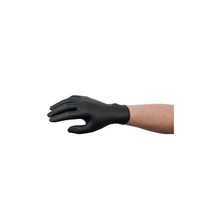 Nitrile Gloves Black Size S AQL 1.5 (100 Units)