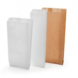 Paper Food Bag Kraft 12+6x20cm (250 Units) 