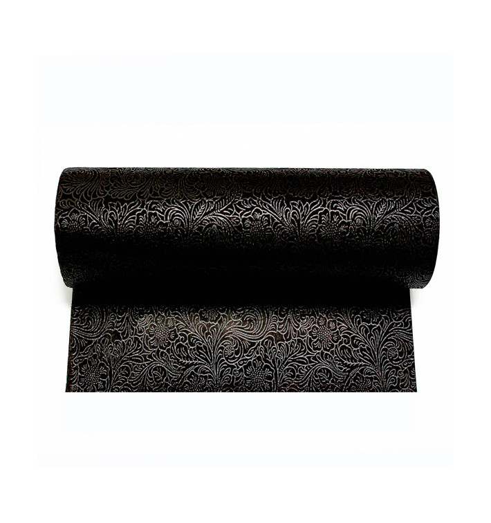 Non-Woven PLUS Tablecloth Roll Black 0,4x50m P30cm (6 Units) Non-Woven PLUS Tablecloth Roll Black 0,4x50m P30cm (6 Units)