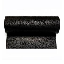 Non-Woven PLUS Tablecloth Roll Black 1,2x50m P40cm (6 Units) 