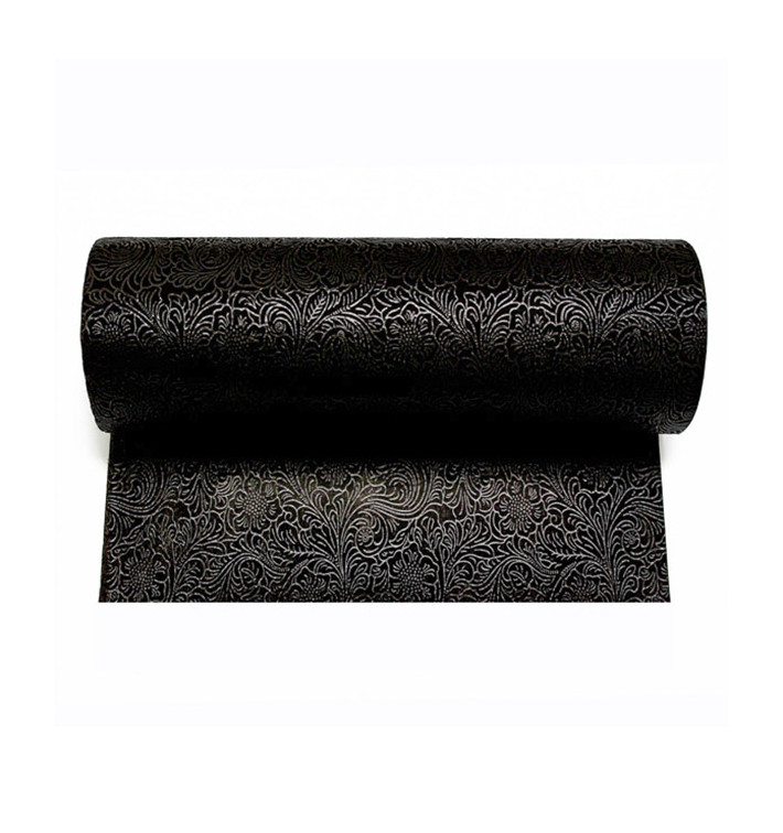 Non-Woven PLUS Tablecloth Roll Black 1,2x50m P40cm (6 Units) Non-Woven PLUS Tablecloth Roll Black 1,2x50m P40cm (6 Units)