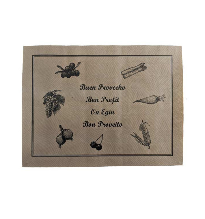 Paper Placemats 30x40cm Kraft "Rustic" 40g (1000 Units) Paper Placemats 30x40cm Kraft "Rustic" 40g (1000 Units)