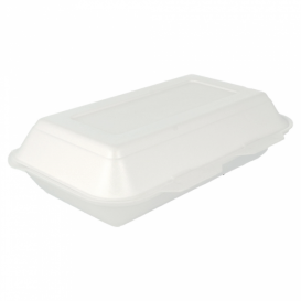 Foam Baguette Container White 2,40x1,55x0,70cm (125 Units) 