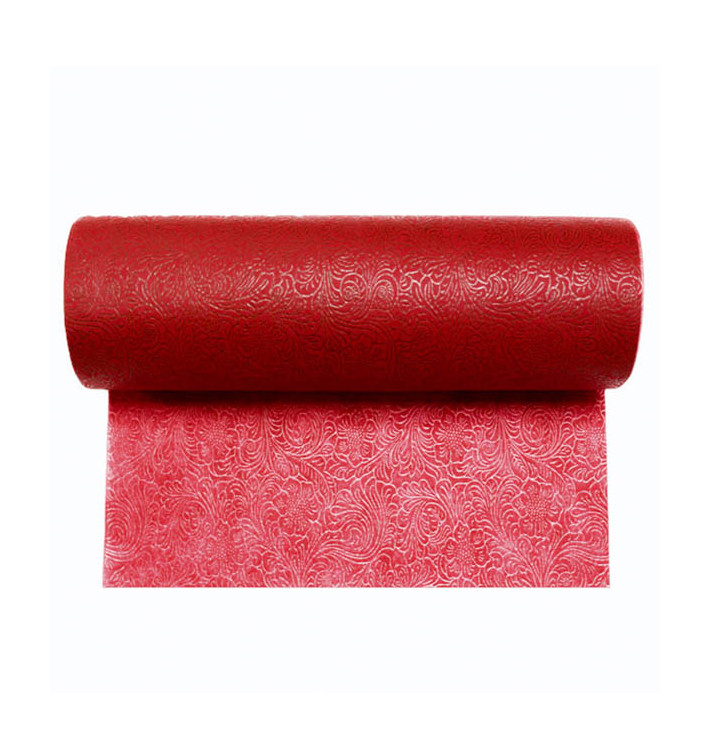 Non-Woven PLUS Tablecloth Roll Red 1,2x45m P40cm (1 Unit) Non-Woven PLUS Tablecloth Roll Red 1,2x45m P40cm (1 Unit)