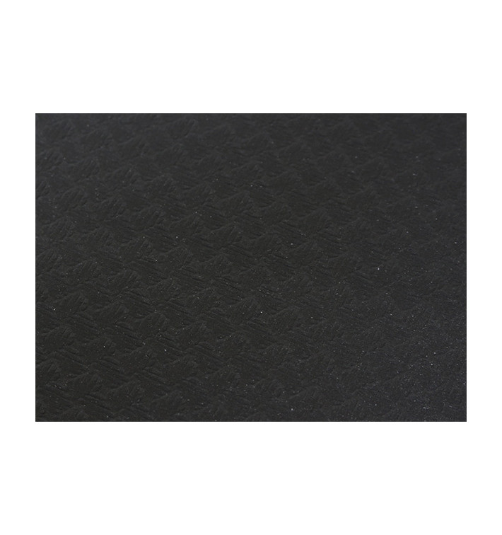 Pre-Cut Paper Tablecloth Black 40g 1,2x1,2m (300 Units) Pre-Cut Paper Tablecloth Black 40g 1,2x1,2m (300 Units)