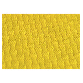 Pre-Cut Paper Tablecloth Yellow 40g 1,2x1,2m (300 Units) 