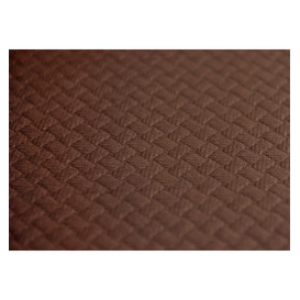 Pre-Cut Paper Tablecloth Brown 40g 1,2x1,2m (300 Units) 