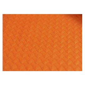 Pre-Cut Paper Tablecloth Orange 40g 1,2x1,2m (300 Units) 