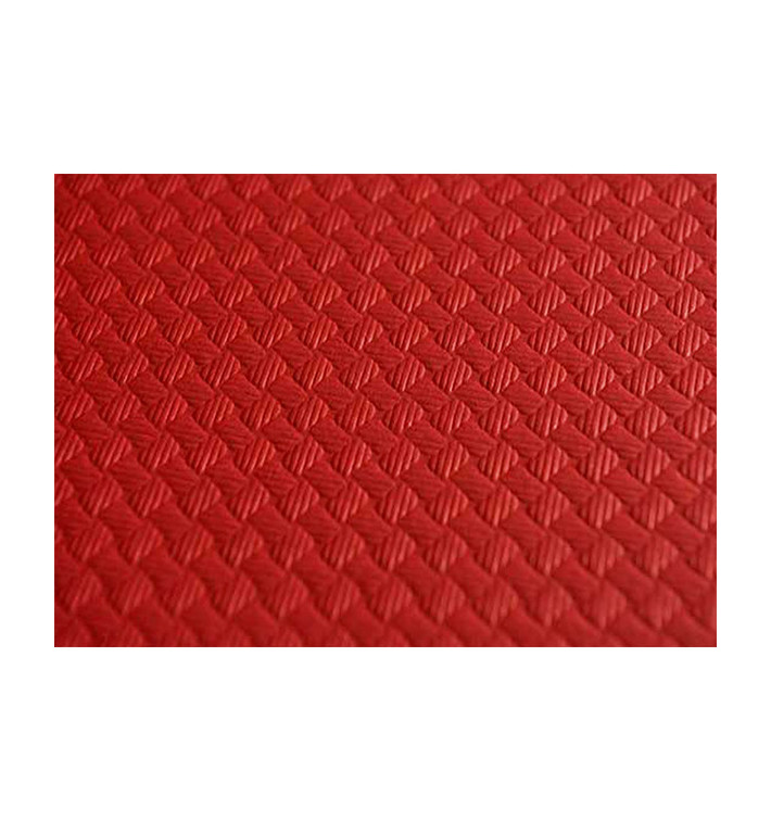 Pre-Cut Paper Tablecloth Red 40g 1,2x1,2m (300 Units) Pre-Cut Paper Tablecloth Red 40g 1,2x1,2m (300 Units)