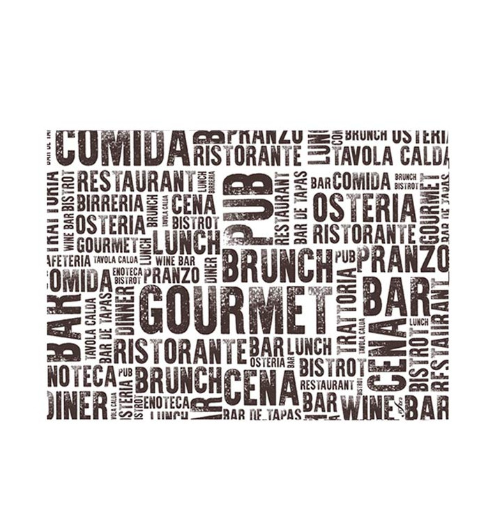Paper Placemats 30x40cm "Gourmet" 40g (1000 Units) Paper Placemats 30x40cm "Gourmet" 40g (1000 Units)