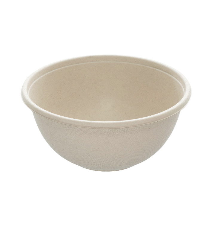 Sugarcane Bowl "Buddha" 1000ml Ø17x8cm (300 Units) Sugarcane Bowl "Buddha" 1000ml Ø17x8cm (300 Units)