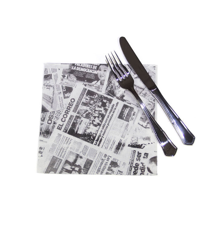 Paper Napkins Double Point "Press" 40x40cm (50 Units) Paper Napkins Double Point "Press" 40x40cm (50 Units)