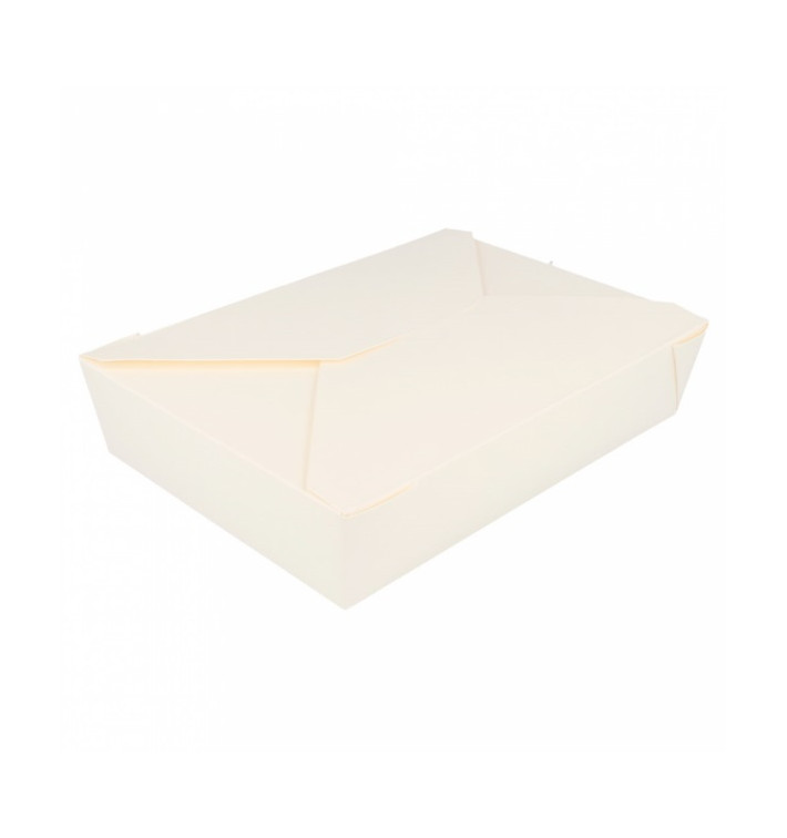 Paper Take-out Container "American" White 19,7x14x4,6cm 1470ml (200 Units) Paper Take-out Container "American" White 19,7x14x4,6cm 1470ml (200 Units)