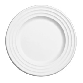 Sugarcane Plate Premium Wave White Ø26cm (400 Units)