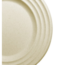 Sugarcane Plate Premium Wave Natural Ø23cm (50 Units) 