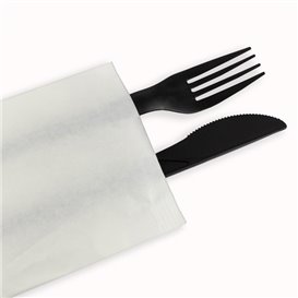 Paper Cutlery Envelopes with Napkin White (1000 Units)