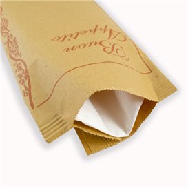 Paper Cutlery Envelopes with Napkin "Buon Appetito" (125 Units)
