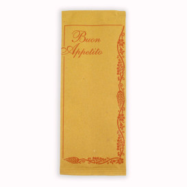 Paper Cutlery Envelopes with Napkin "Buon Appetito" (1000 Units)