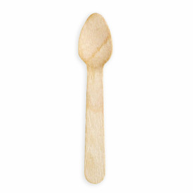 Wooden Varnished Teaspoon 9,6cm (250 pcs)