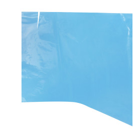 Disposable Lab Coat PE Back Closure Tie Belt Blue (100 Units) 