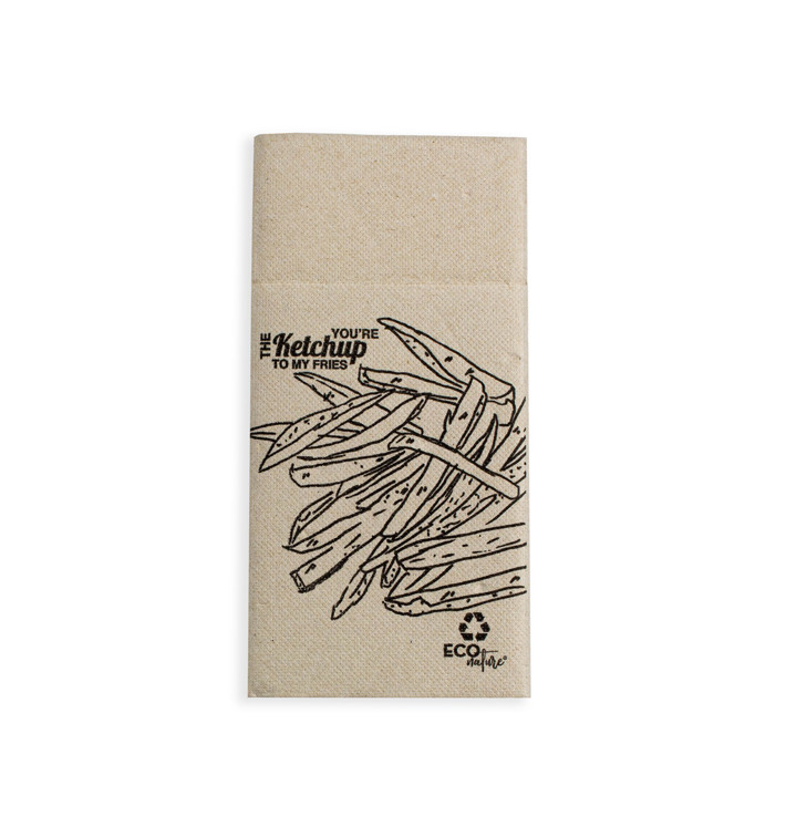 Pocket Fold Paper Napkins Burguer 40x40cm (30 Units) 