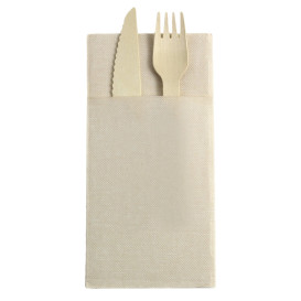 Pocket Fold Paper Napkins Cow Boys Cream 40x40cm (960 Units) 