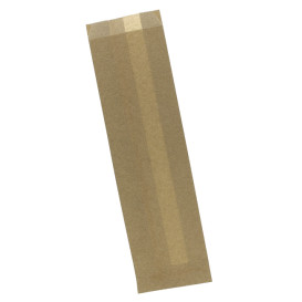 Paper Baguette Bag Grease-Proof Opened Kraft 9+5x32cm (1000 Units)