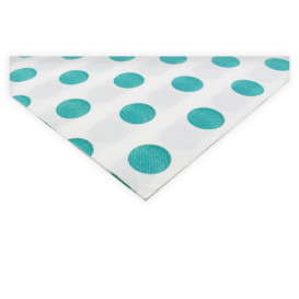 Paper Napkin Double Point "Polkadots Turquoise" 40x40cm (600 Units) 