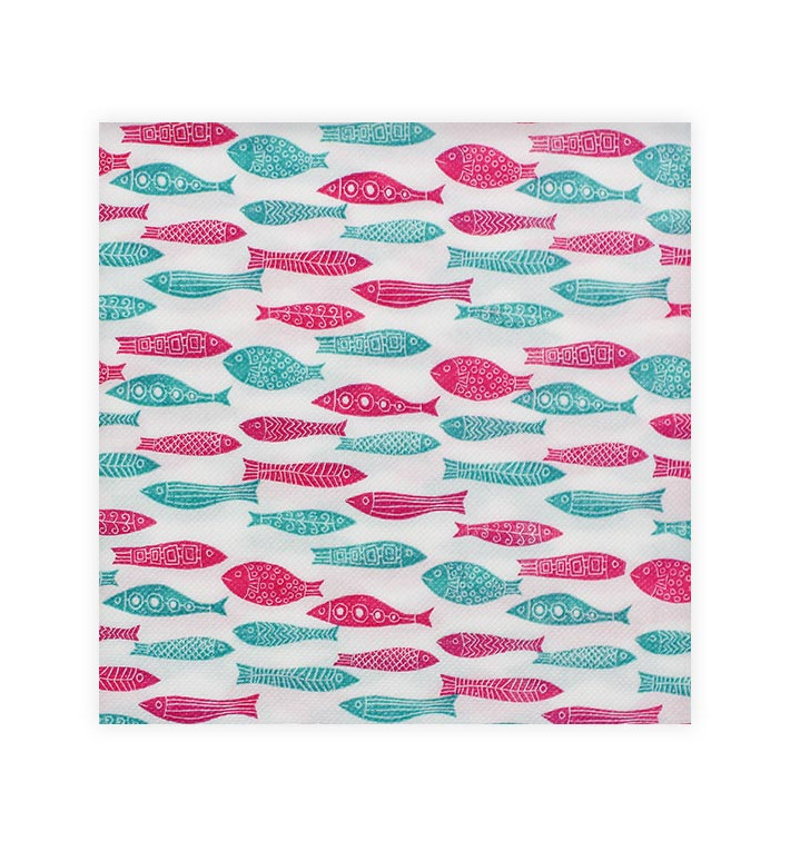 Paper Napkin Double Point "Fish" 40x40cm (50 Units) Paper Napkin Double Point "Fish" 40x40cm (50 Units)
