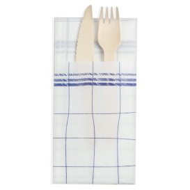 Pocket Fold Paper Napkins Tenis 40x40cm (30 Units) 