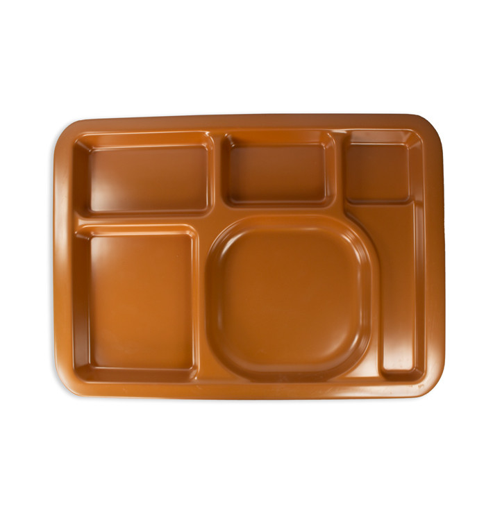 Plastic Compartment Tray Hard Chocolate 5C 47x35cm (1 Unit) Plastic Compartment Tray Hard Chocolate 5C 47x35cm (1 Unit)