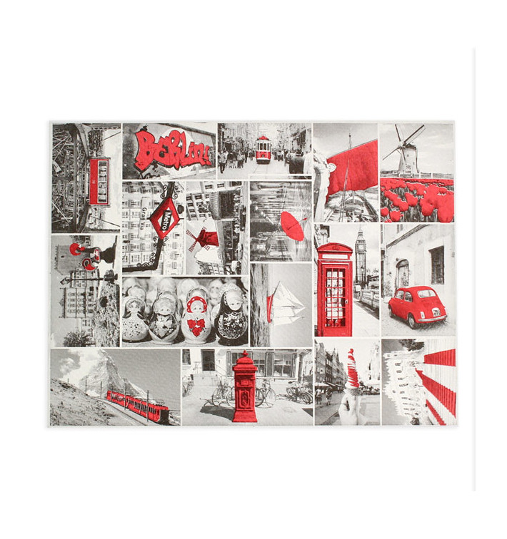 Paper Placemats 30x40cm "Europe" 50g (500 Units) Paper Placemats 30x40cm "Europe" 50g (500 Units)