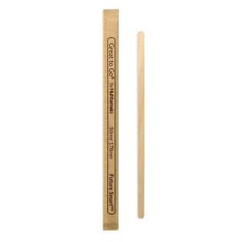 Wooden Coffee Stirrer Wrapped 17,8cm (10000 Units) 