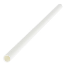 Paper Straw Straight White Ø0,6cm 14,5cm (3000 Units)
