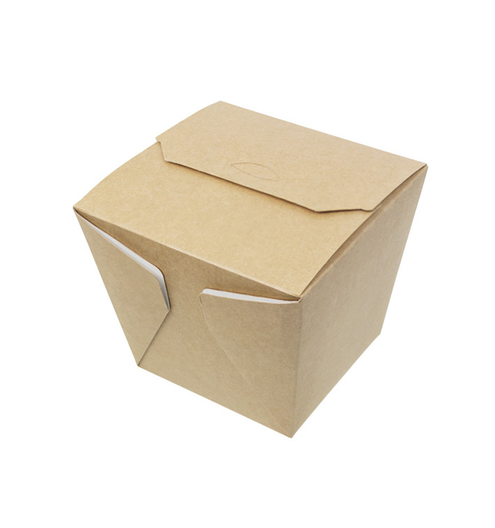 Paper Take-out Container Wok Kraft 450ml (350 Units)