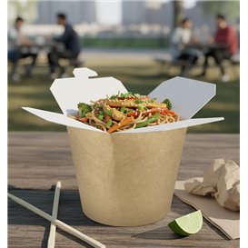 Paper Take-Out Container 100% ECO Kraft 16Oz/480ml (50 Units)