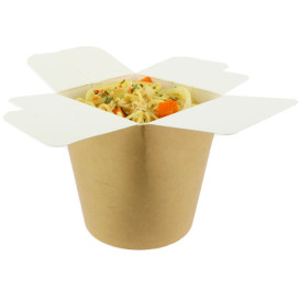 Paper Take-Out Container 100% ECO Kraft 26Oz/780ml (500 Units)