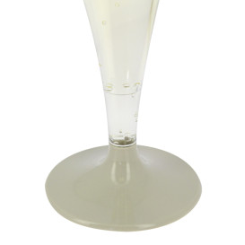Plastic Stemmed Flute Sparkling Wine Beige 140ml 2P (20 Units)