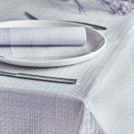 Pre-Cut Paper Tablecloth 1,2x1,2m "Between Lines" Grey 40g/m² (300 Units)