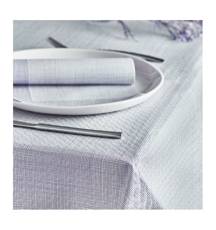 Pre-Cut Paper Tablecloth 1x1m "Between Lines" Grey 40g/m² (400 Units) Pre-Cut Paper Tablecloth 1x1m "Between Lines" Grey 40g/m² (400 Units)