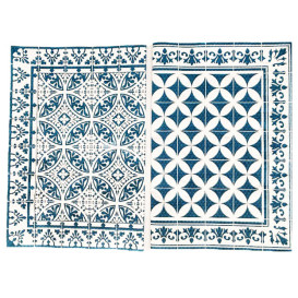 Paper Placemats 30x40cm "Alhambra" Turquoise 50g/m² (1000 Units)