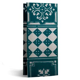 Paper Napkin Double Point 1/8 33x40cm "Alhambra" Turquoise (50 Units) 