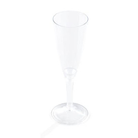 Plastic Flute Sparkling Wine Clear 100ml (10 Units) 