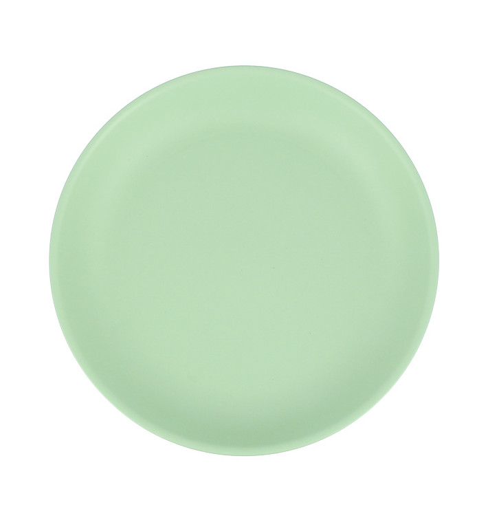 Reusable Plate Durable PP Mineral Green Ø21cm (54 Units) Reusable Plate Durable PP Mineral Green Ø21cm (54 Units)