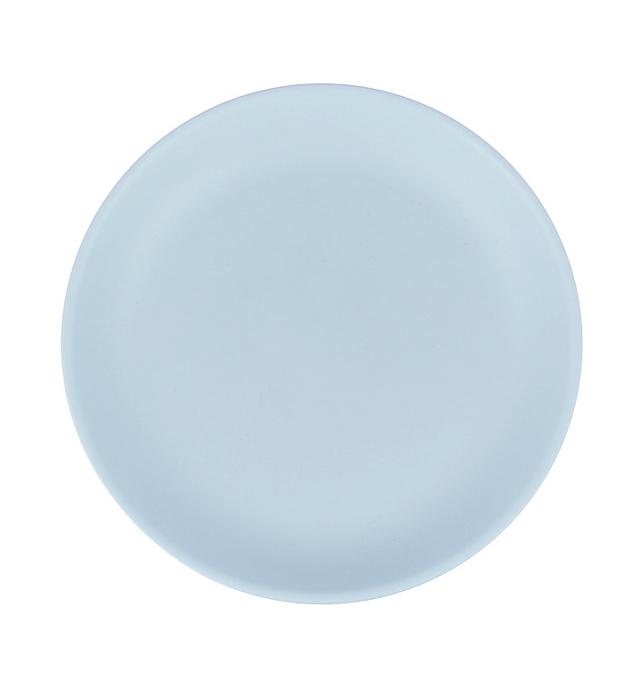 Reusable Plate Durable PP Mineral Blue Ø21cm (54 Units) Reusable Plate Durable PP Mineral Blue Ø21cm (54 Units)