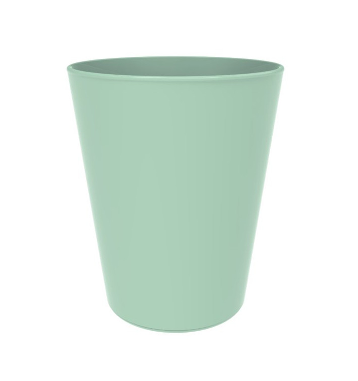 Reusable Cup Durable PP Mineral Green 330ml (6 Units)