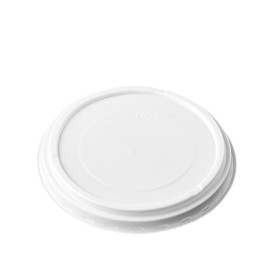 Plastic Lid PS Translucent Ø6,9cm for Foam Cup 4Oz/120ml (100 Units)