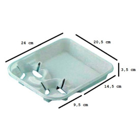 Paper Cup Carrier 2 Slots "Menu" (20 Units)